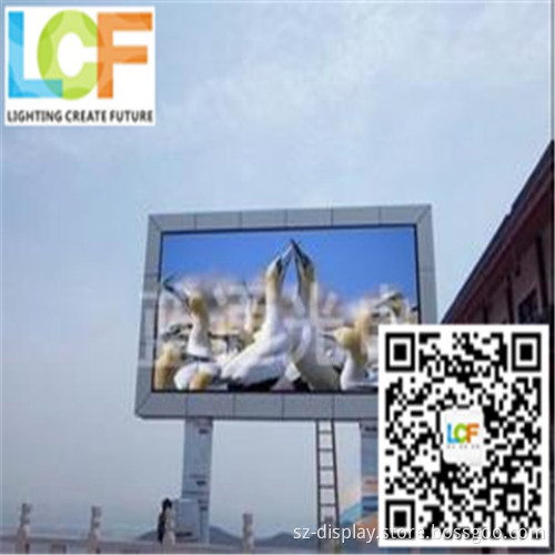 The auto show P10 full color big screen outdoor led tv